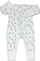 Zipster Sneeuwsport - Baby Romper - Bamboe - Met 2-way ritssluiting - Maat 62-68