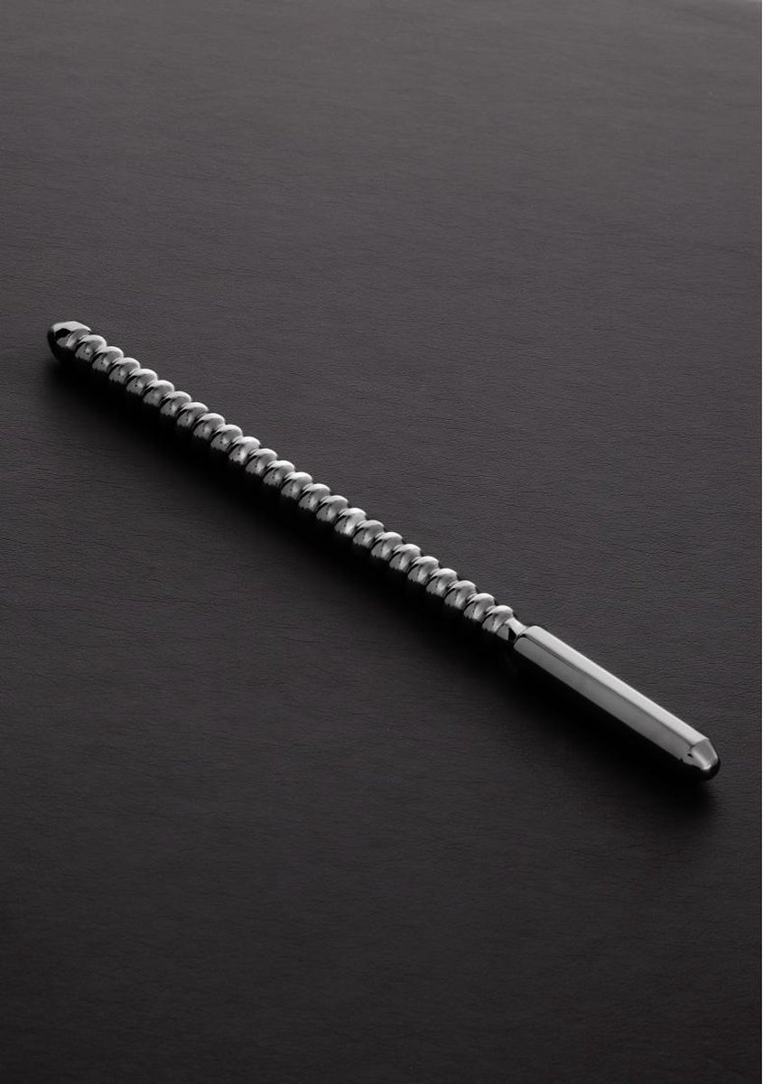 Shots - Steel DIPSTICK Ribbed - 0.5 x 9.4 / 12 x 240 mm silver