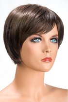World Wigs Daisy Courte Chatain - Pruik - Halflang - Kastanjebruin