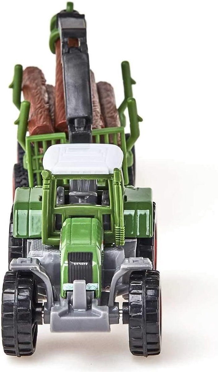 SIKU 1645, Fendt tractor met boomstam-aanhanger, metaal/kunststof — afbeelding 5