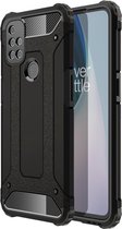 OnePlus Nord N10 5G Hoesje - Mobigear - Outdoor Serie - Hard Kunststof Backcover - Zwart - Hoesje Geschikt Voor OnePlus Nord N10 5G