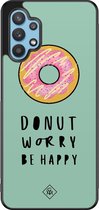 Samsung A32 5G hoesje - Donut worry | Samsung Galaxy A32 5G case | Hardcase backcover zwart