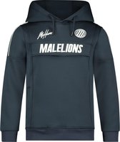 Malelions Junior Sport Warming Up Hoodie - Navy/White
