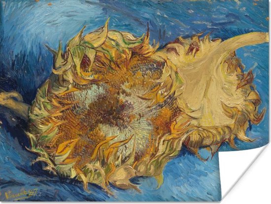 Poster Twee zonnebloemen - Vincent van Gogh - 80x60 cm | bol