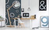 Dimex Metal Circles Vlies Fotobehang 150x250cm 2-banen