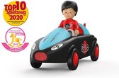 Toddys Speelgoedauto Sam Junior 19 Cm Zwart/rood 2-delig met licht en geluid