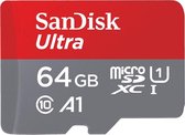 SanDisk geheugenkaart - Micro SD - 64 GB - 90 Mb/s (max. write) - UHS-I/U1/Class 10/A1