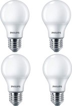 4 stuks Philips led lamp E27 8W/927-922 Mat WarmGlow Cri90