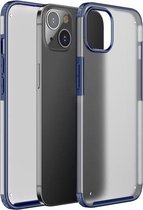 Vierhoekige schokbestendige TPU + pc-beschermhoes voor iPhone 13 Mini (blauw)