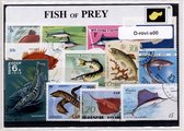 Roofvissen – Luxe postzegel pakket (A6 formaat) - collectie van verschillende postzegels van roofvissen – kan als ansichtkaart in een A6 envelop. Authentiek cadeau - kado - kaart - haaien - haai - vissen - roggen - jagen - zee - orka - zeeleven