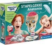 leerspel Stapelgekke Anatomie gips beige 12-delig