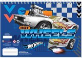 schrijfblok Hotwheels jongens A4 papier donkerblauw