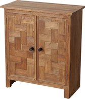 Dulaire Lage Kast Met Deuren Hout Bruin - 82 cm