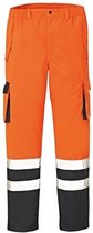 4Protect 3491 Hi-Vis werkbroek Baltimore - Fluor oranje | Donkerblauw - XL