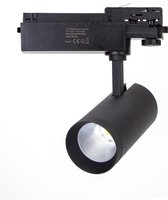 Aigostar - ACTIE! LED Railspot Mat Zwart- 3-Fase universeel - 30W 3000lm - 4000K helder wit licht - 3 jaar garantie