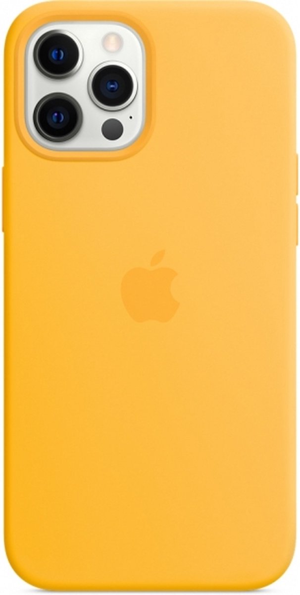 Apple Siliconenhoesje met MagSafe voor iPhone 12 Pro Max - Geel Sunflower