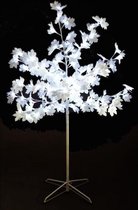 Verlichte kunstkerstboom Witte Esdoorn 150 cm