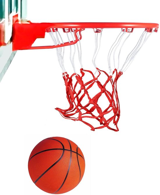 Basketbalnet Ring - Zinaps Outdoor Basketbal Net met ring, 10 Gaten, Basketbal... | bol.com