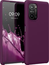 kwmobile telefoonhoesje voor Xiaomi Mi 11i / Poco F3 - Hoesje met siliconen coating - Smartphone case in bordeaux-violet