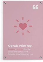 Walljar - Oprah Winfrey - Muurdecoratie - Plexiglas schilderij