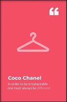 Walljar - Coco Chanel poster - Muurdecoratie - Poster