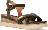 Marco Tozzi Dames Sandaal 2-2-28505-24 726 khaki F-breedte Maat: 37 EU