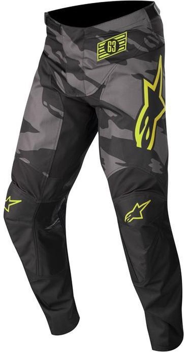 Alpinestars Racer Tactical Pants Black Gray Camo Yellow Fluo 30