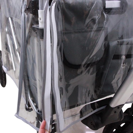 Transparante regenhoes - FUXTEC - Super Cruiser trolley — afbeelding 5