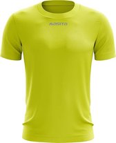 Masita | Active Sportshirt Dames Korte Mouw - Unisex - Sneldrogend Sportshirt Heren - Licht Stevig Materiaal - NEON YELLOW - XXXL