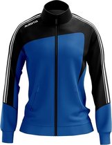Masita | Trainingsjack Dames - Forza Sportvest - Warm bij Koud weer - Steekzakken - Royal Blauw-Zwart - 44