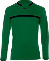 Masita | Sportshirt Heren & Dames Lange Mouwen - Vochtregulerend - 100% polyester Duurzaam - Brasil Lijn - GREEN/BLACK - 116