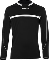 Masita | Sportshirt Brasil Lange Mouw - Vochtregulerend - 100% polyester Duurzaam - Stevig - Zwart-Wit - 164