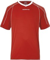 Masita | Sportshirt Heren & Dames Korte Mouw - Striker - Licht Elastisch Polyester Ademend Vocht Regulerend - RED/WHITE - XXXL