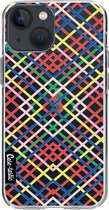 Casetastic Apple iPhone 13 mini Hoesje - Softcover Hoesje met Design - Weave Pattern Print