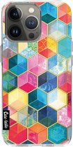 Casetastic Apple iPhone 13 Pro Hoesje - Softcover Hoesje met Design - Bohemian Honeycomb Print
