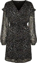 Vero Moda Jurk Vmulla Lurex Ls Abk Dress Wvn Ga 10255924 Black/ulla Dames Maat - XL