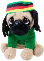 hondenknuffel rasta 20 cm groen