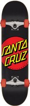 Santa Cruz Classic Dot 7.25 skateboard complet noir rouge