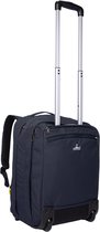 NOMAD®  Travelbag 26L Laptoptas met wielen  - Soepel lopende wielen + 2-staps aluminium push/pull stang - Blauw