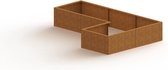 MySteel Cortenstaal plantenbak Kansas 800   - Hoogte: 300mm