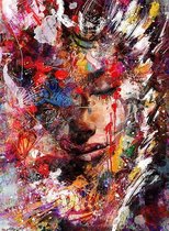 Abstracte Graffiti Print Print Poster Wall Art Kunst Canvas Printing Op Papier Living Decoratie 20X30cm Multi-color