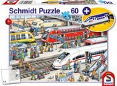 legpuzzel Op het Treinstation junior karton 60 stukjes