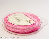 Ruitenlint 6,3 mm roze 10 meter