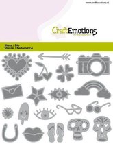 Craft Emotions stansmal - 115633/0836 Trendy booklet -card decorations