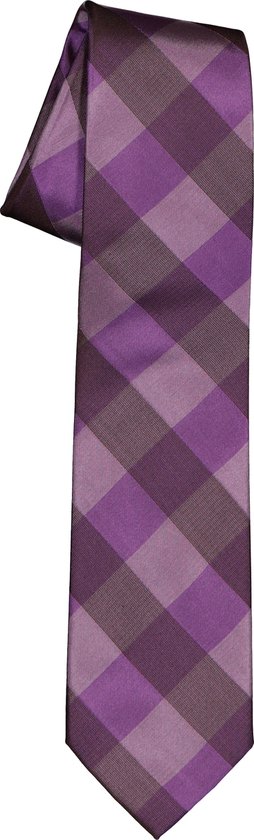 Cravate Pelucio - carreaux violets - Taille: Taille Taille unique