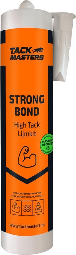 Tackmasters – High Tack – Koker WIT 290 ml - Strongbond - Montagekit -  Montagelijm –... | bol.com