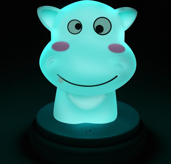 Alecto SILLY HIPPO - LED nachtlampje - nijlpaard - blauw van Alecto — afbeelding 5