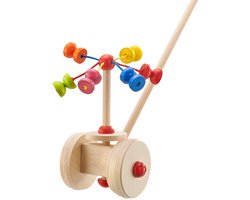 Selecta Spielzeug Duwstok Karussell Junior 57 Cm Hout Naturel