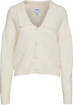 Vero Moda VMROSIE LS V-NECK KNIT - Birch White