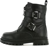 Shoesme zwarte bikerboot met coole gespen